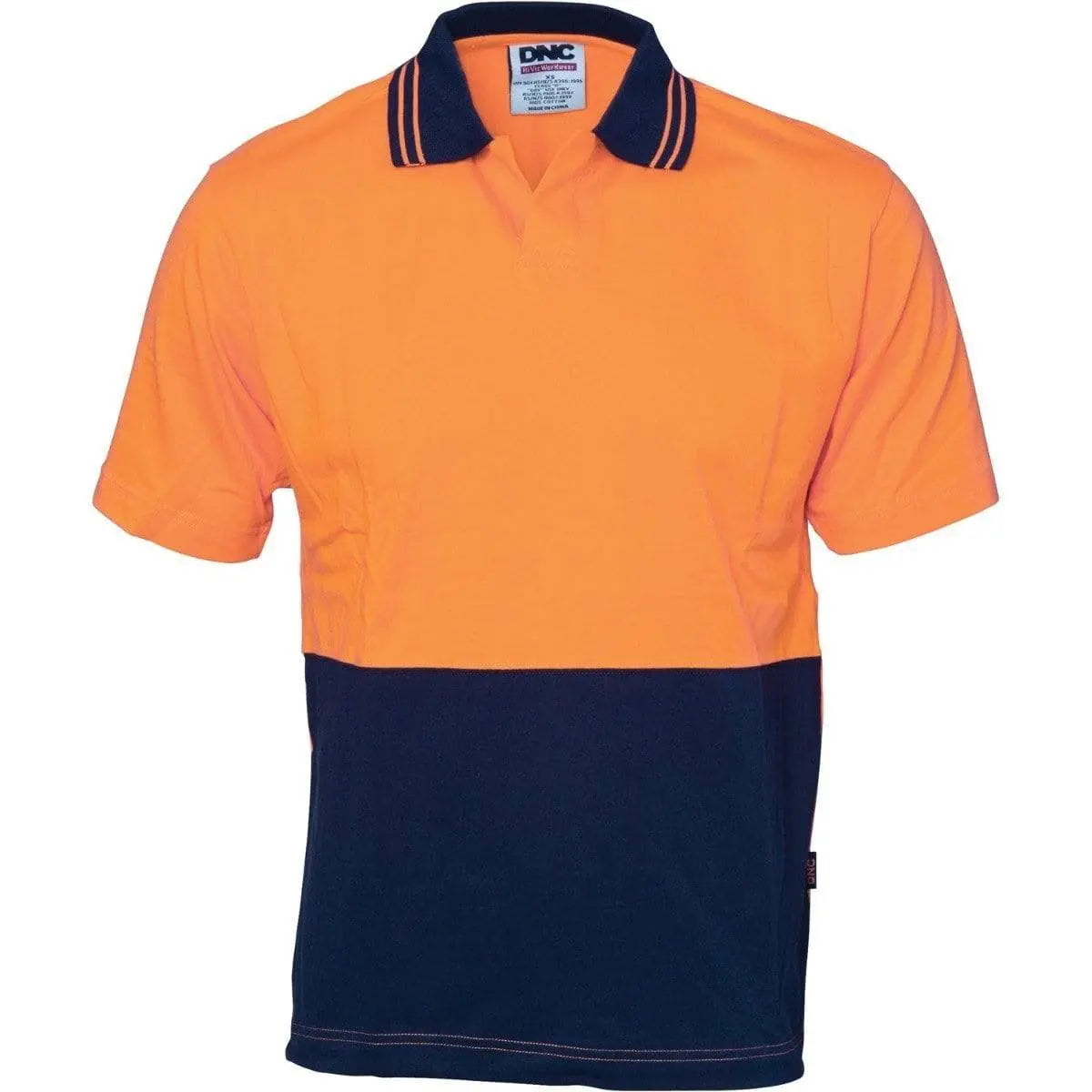 Dnc Workwear Hi-vis Cool Breeze Cotton Jersey Food Industry Short Sleeve Polo - 3905 Metro Workwear.
